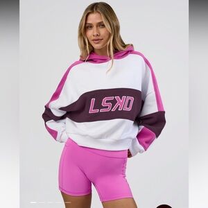 LSKD NWT slam cropped oversized Hoodie